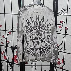 Archaic Gray long‎ Sleeve Shirt Size Large